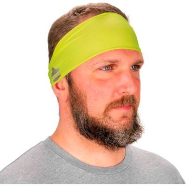 Ergodyne Chill-Its 6634 Cooling Headband, Performance Knit, Lime 12703